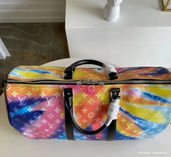 Official oldcobbler BANDOULIÈRE KEEPALL 50 VUITTON LOUIS 0617